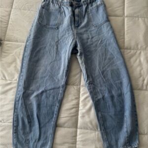 Zara Ballon Cropped Jeans